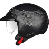 NEXX Helmet Y.10 Eagle Rider Black-Grey Matt (56-S)