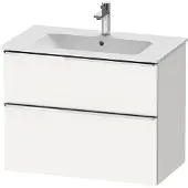 Duravit Waschtischunterschrank D-Neo 81x46,2cm, chr/we ma, 1 Schubk., 1 Ausz.