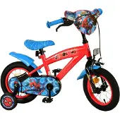 Volare Spider-Man Kinderfahrrad - Jungen - 12 Zoll - Blau/Rot