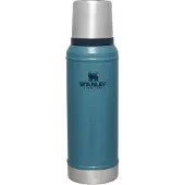 Stanley The Legendary Classic Bottle 1QT, Hammertone Lake 10-11346-094 Thermosflasche mit Deckel und Becher, 940 ml