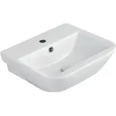Sanicomfort Waschbecken LENAKA, 55 cm, Waschtisch aus Sanitärkeramik, weiß