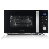 Hisense Kombi-Mikrowelle, 25 l, 900 W, Buttons, Schwarz, Arbeitsplatte, Kombi-Mikrowelle, 25 l, 900 W, Eingebautes Display, LED