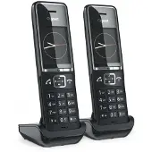 Gigaset COMFORT 550HX Duo, Analoges/DECT-Telefon, Kabelloses Mobilteil, Freisprecheinrichtung, 200 Eintragungen, Anrufer-Identifikation, Schwarz