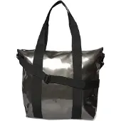 Rains W3 Tote Bag MINI, eine kompakte Tragetasche in Silber für Damen und Herren
