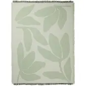 Broste Copenhagen - Herbert Überwurfecke, 130 x 180 cm, sage green / off white