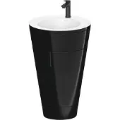 Duravit Waschtischunterschrank c-bonded Set Starck 1 56x86,4x60,5cm, steh., Gr. sw, sw hgl