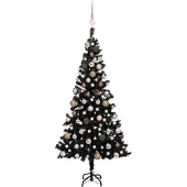 vidaXL Mads (mit 150 LEDs und roségoldenen Kugeln)