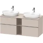 Duravit Waschtischunterschrank D-Neo 140x55cm, 2 SBK, 2 A, B bs, ES geb/Ta ma