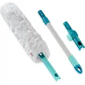Leifheit Staubwedel SUPERDUSTER XL Pro Reach - der nachhaltige XL Staubmagnet mit Verlängerungsstiel