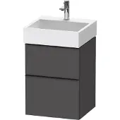 Duravit Waschtischunterschrank D-Neo 48,4x44,2cm, sw/Grap m, 1 Kast, 1 Ausz.