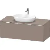 Duravit D-Neo, Konsolenwaschtischunterbau wandhängend, 1200x459x550mm, 1x Auszug, mit Griff chrom, DE4949010430000