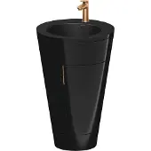 Duravit S19514O04400000 Starck 1,c-bonded Set Bds,Schwarz Hgl