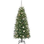 vidaXL Kim (mit LEDs und roségoldenen Kugeln)