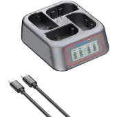 PATONA Platinum USB-C 4-fach Ladegerät für Canon LP-E6NH