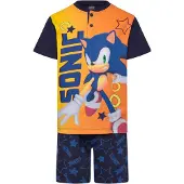 Sonic Pyjama "" in Dunkelblau/ Orange - 104