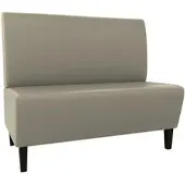 BIG Möbel Gastro Sitzbank Paris | 160 cm breit | Kunstleder Taupe | Glatt | Dinerbank