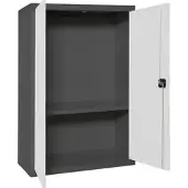 Simon Rack Aktenschrank, Mehrzweckschrank, Stahl-Aufbewahrungsschrank, 1 Ebenen, Doppeltüren, Schloss - Simonlocker