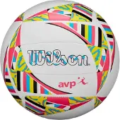 Wilson AVP Movement Beachvolleyball Größe 5 – weich gedämpfte Oberfläche, recycelte Materialien, 18 Panels, maschinengenäht, Butylblase – inspiriert von AVP, farbintensiv und langlebig