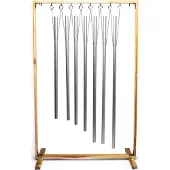 Bahadra Heilungs-Klangrohre Chakra im 7er Set mit Ständer -- 83x110 cm