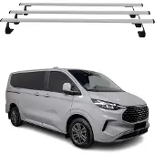 Omtec Dachträger Gepäkträger für Volkswagen Transporter T7 2024-2025 Silber 3 tlg