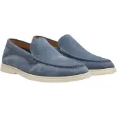 BOSS Loafer aus Veloursleder mit geprägtem Logo Grösse 44