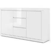 BIM Furniture Bella Kommode Weiß 2 Türen 3 Schubladen 89x150x40cm