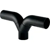 Geberit GE PE Hosent-Stück, nur für senkrechten Einbau, d 110/110/110mm, mit Anschlussbogen, 367458, 1 Stk.