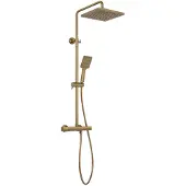 Sapho DAKAR Duschsäule mit Thermostat-Armatur, Gold matt