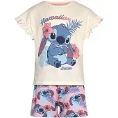 Disney Stitch Pyjama, Weiß, 98-104