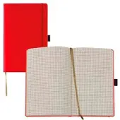 Lediberg Notizbuch »Tucson« kariert A6 hellrot rot