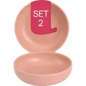 James Cooke Bliss, Schale, Ø 16 cm, 2 Stück, rosa Steinzeug
