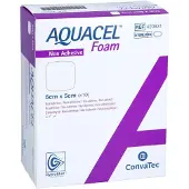ApoHomeCare GmbH Aquacel Foam Nicht Adhäsiv 5x5 Cm Verband 10 St