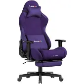 Huzaro Gaming Stuhl Force 5.7 lila, Gaming Sessel mit Fußstütze & 2D-Armlehnen