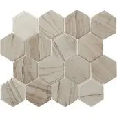 Premium Mosaic Glasmosaik beige 26x30 cm matt/glanz MOSV84LIGHT3D