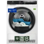 Electrolux EW7H59B, Freistehend, Frontlader, Wärmepumpe, Weiß, Tasten, Drehregler, Rechts