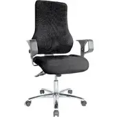 Topstar Top Point Deluxe Bürostuhl, Stoff schwarz, mit Armlehnen, TO29X G20