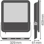 Ledvance LED Fluter 167W 140 lm/W Performance IP66 4099854306563 4000K Schwarz Neutralweiß