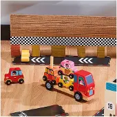 Vilac - Truck with Trailer and Stacking Cars (7636)