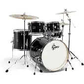 Gretsch drums Gretsch Energy 20"-Schlagzeug mit Hardware & Paiste 101 Set Schwarz
