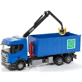 Emek Scania Müllwagen mit Kran, Blau