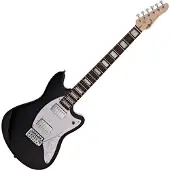 Gear4Music Seattle Select E-Gitarre von schwarz