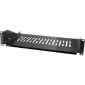 Logilink SF2C35B, Regalboden, Schwarz, Stahl, 25 kg, 2U, 48,3 cm (19 Zoll)