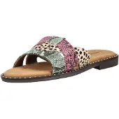 Lazamani Pantoletten Pantoletten Leder/Textil