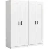 Xonox Garderobenschrank Kleiderschrank Visby | 2-teilig | weiß