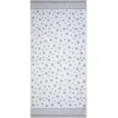Ross Walk-Frottier Handtücher Tupfen allover Duschtuch 70x140 cm | silber - grau