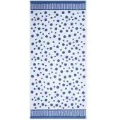 Ross Walk-Frottier Handtücher Tupfen allover Duschtuch 70x140 cm | blau - blau