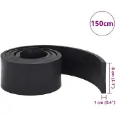 vidaXL Gummileiste für Schneepflug Schwarz 150x8x1 cm