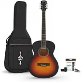 Gear4Music Student Akustikgitarre mit Zubehörset von Sunburst
