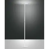 FABAS LUCE Regina - Runde, verstellbare LED-Stehleuchte aus weißem Metall, H. 180 cm, - Integriertes 35-W-LED-Licht, CCT (3000 K - 6000 K)