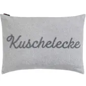 David Fussenegger Kissenhülle Savona 'Kuschelecke' 40 x 60 cm Filz - Hellgrau